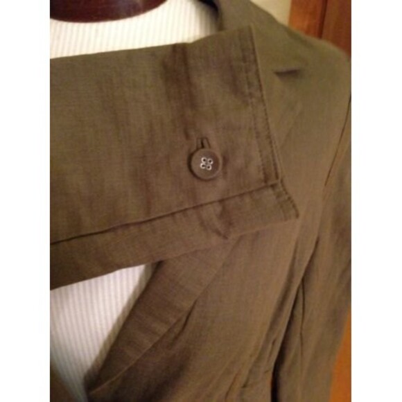 Elizabeth & James Women's Blazer Olive Green Cotton Blazer Size 4 Nwt $379 - Picture 4 of 11